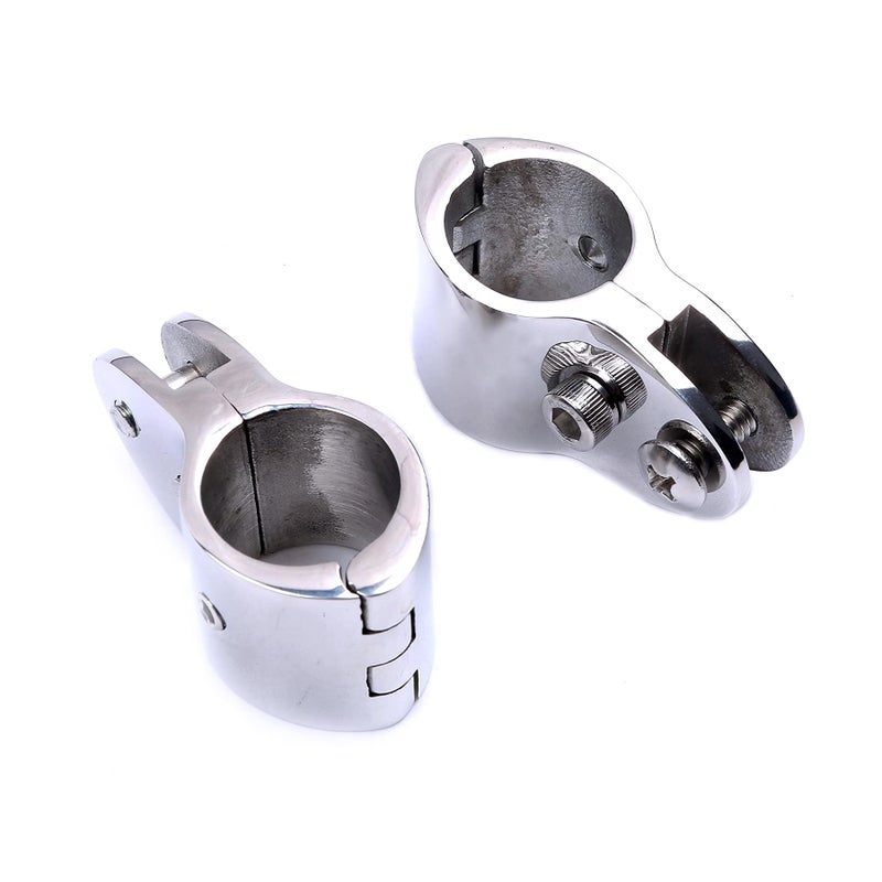 Mxeol Bimini Top Rail Mount 1 Inch Bimini Rail Clamp Stainless Steel Pair - Image 5